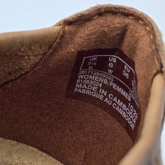 6W - WIDE WIDTH - Clarks Lyrical Way Women's Loafers, Tan Leather, NEW! - Picture 5 of 16